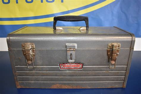 vintage metal tool box ebay|small vintage metal tool box.